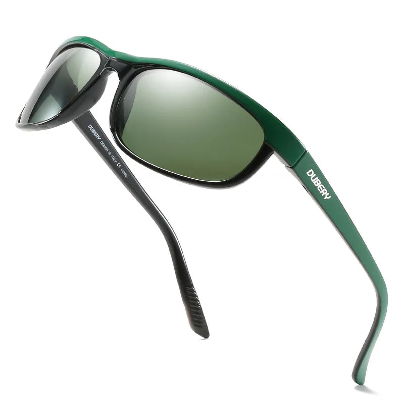 Dubery D2027 New Polarized Color Changing Sunglasses for Men Custom Logo Sports Fishing Photochromic Fashion Driving Sunglasses