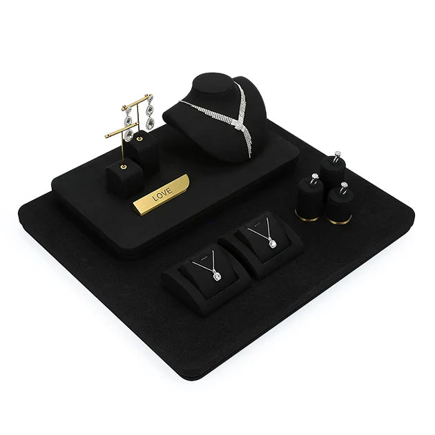 WYP Customization Jewelry Display Props Custom Luxury Jewelry Display Stand Set for Store