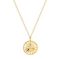 Nagosa Ready to Ship 925 Sterling Silver starburst Jewelry 18k Gld Vermeil Sunburst Pendant  Necklaces for Women