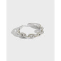 Classic Design Jewelry S925 Sterling Silver Chains Style Adjustable Rings for Women JZY117