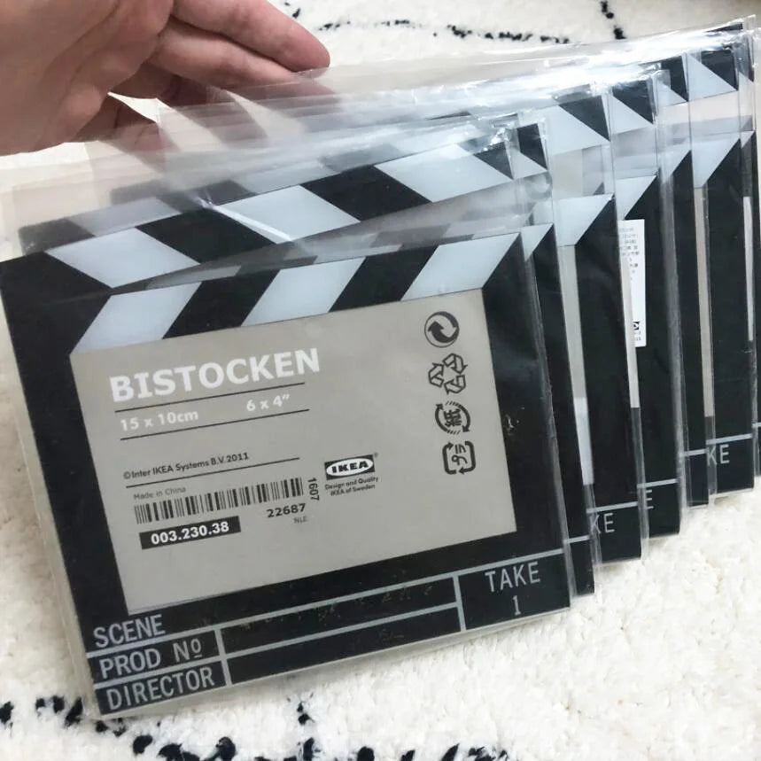 UV Printing Acrylic Studio Photo Frame Director Clapper Board Picture Frame Wholesale Price