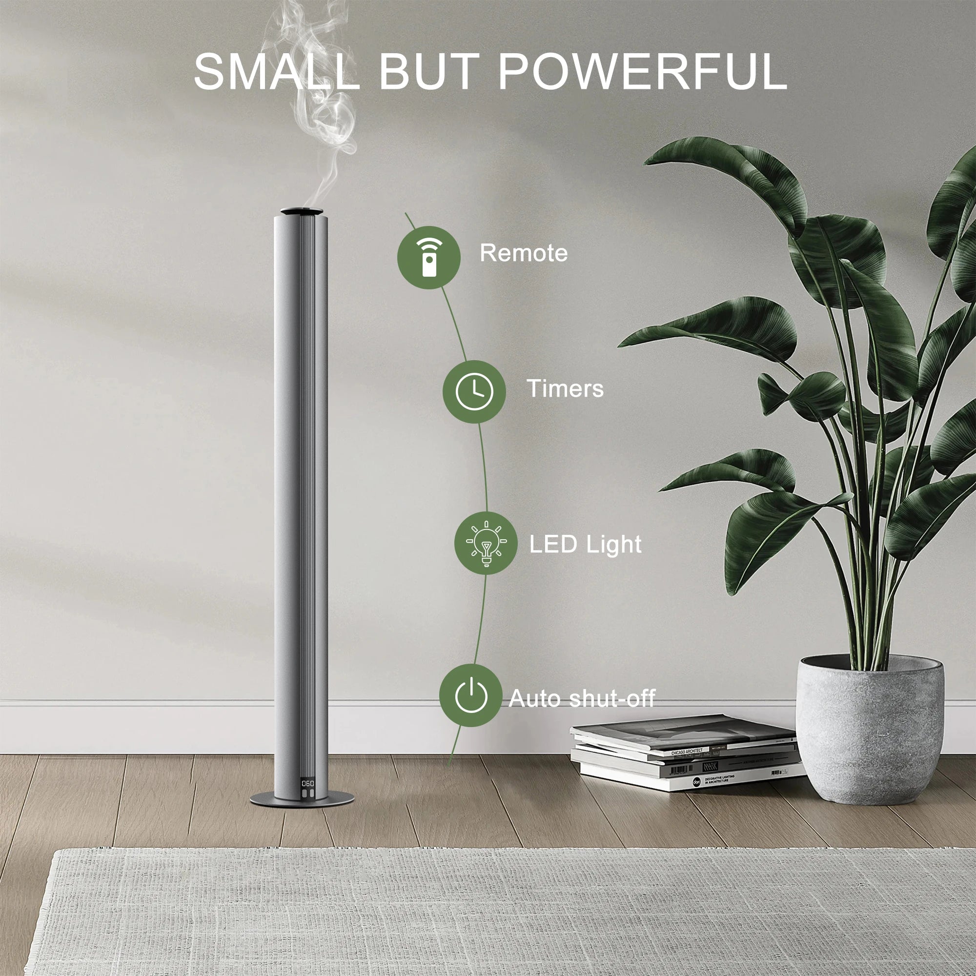 New Product Ideas 2026 Plastic Electric WiFi/ App-Controlled Aroma Fragrance Diffuser Remote Smart Home Freshener