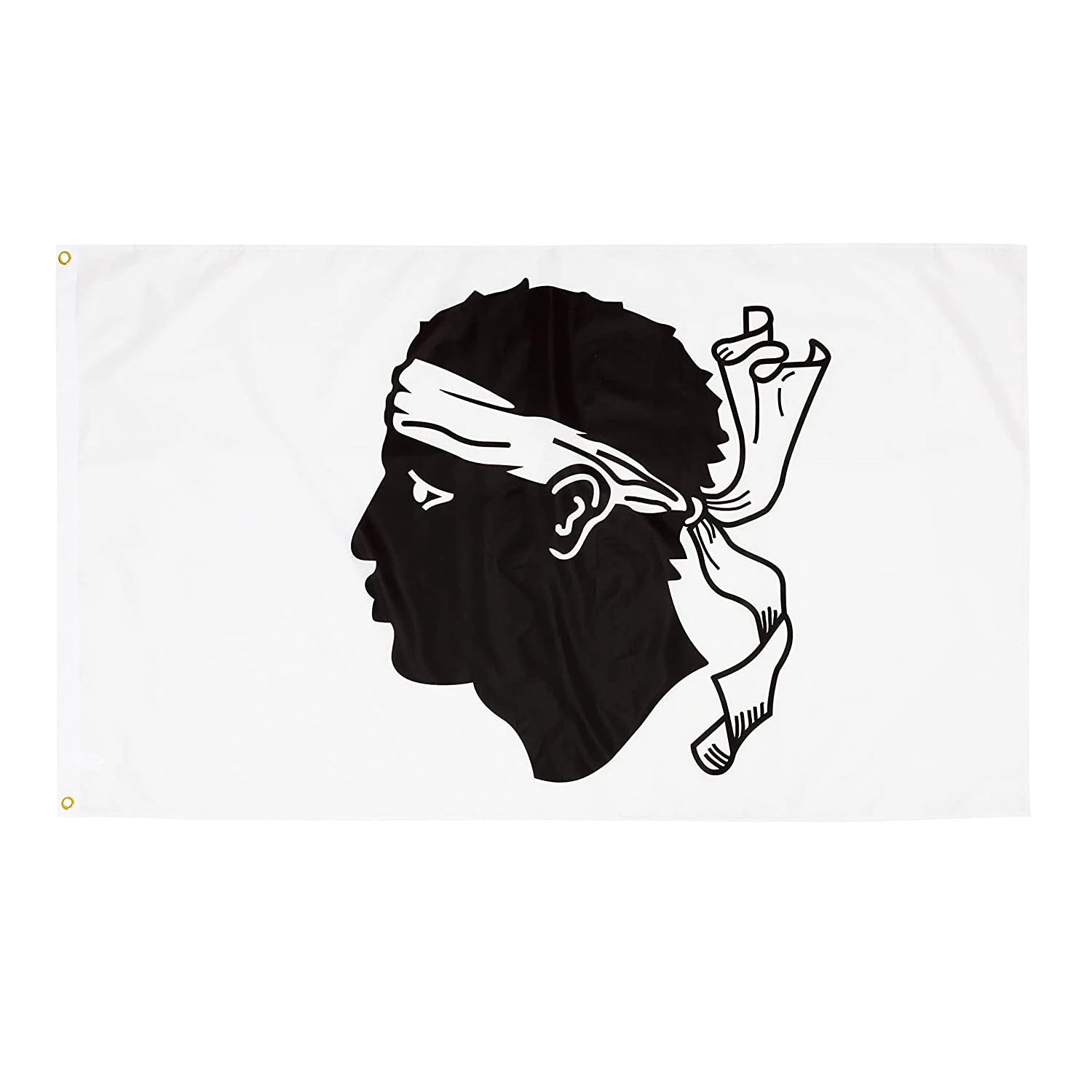 Drapeau Corse Flag Promotional Product 3x5ft 100%polyester Double Sided Digital Printing Custom French France Corsica Flag