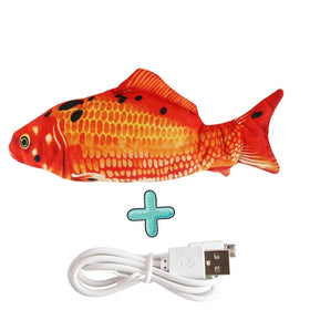 Direct Factory Price Electric Plush Auto-Moving Catfish Toy Eco-Friendly Robot Carp with Lifelike Style Catnip Direct From China