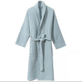 Wholesale Customized Logo Waffle Weave Bath Robe for Style Soft Delicate Hotel Bathrobe