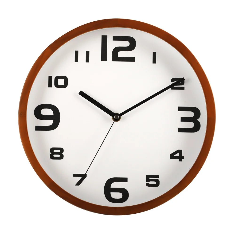 Creative Design Modern Home Living Room Office Wooden Frame Wall Clock