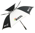 Vented Design 30inch 16 Ribs Semi Automatic Open Strong Windproof Business Double Layer Umbrella
