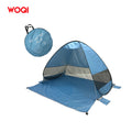 WOQI Pop-up Beach Tent Can Accommodate 2-3 People UPF 50+190T Waterproof Silver Coated Polyester Fabric