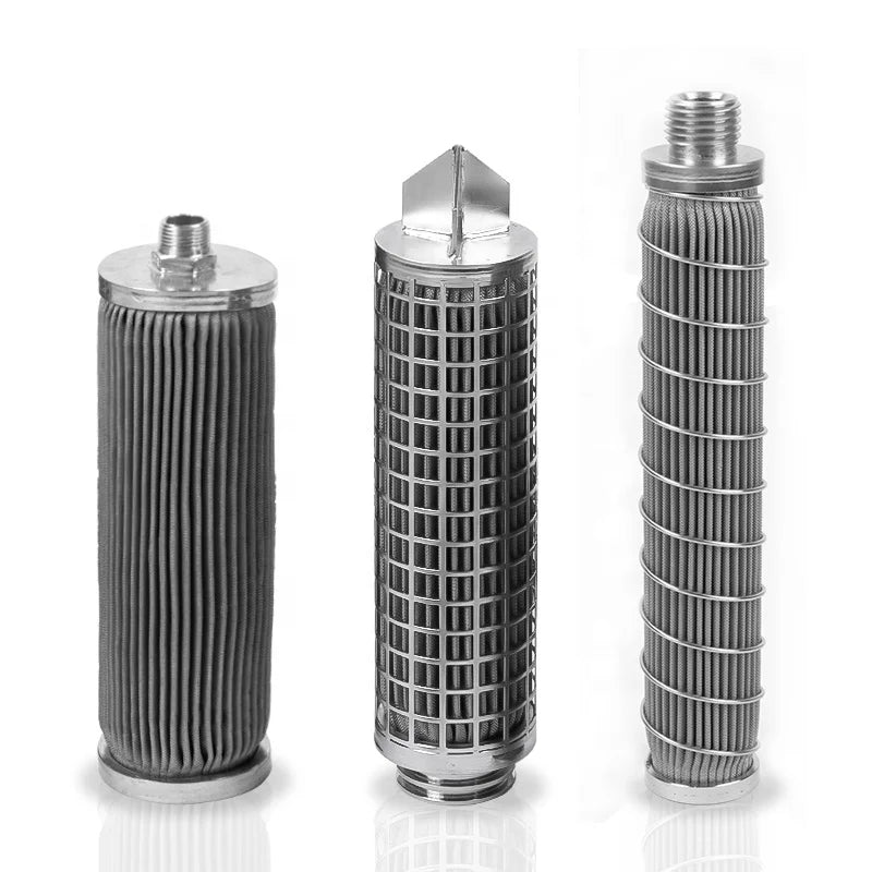 LIANDA Stainless Steel High Temperature Gas Filter 10micron Porous Metal Pleated Filter