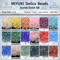 Miyuki Delica Beads 1.6 mm [21 Color Inside Dyed AB ]10g Pack