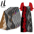 Factory Supplies Polyester Fabrics Textiles Polynesian Style Floral Printed Skirts Fabric by the Yard
