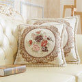 Hot Selling Modern Macrame Boho Floral Pattern Jacquard 48*48 Cm Zippered Pillow Case Cushion Cover Luxury Home Hotel Hospital