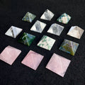 Wholesale Feng Shui Gemstone Carving Natural Colorful 4cm Crystal Pyramid
