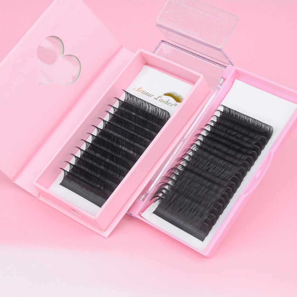 Hot Seller Professional Eyelash Extensions Tray Beauty Lash Premium Quality Volume 0.05 Korean PBT Fiber 8-17mm Length