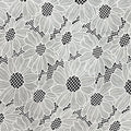 High-end Daisy Fashion Spring and Summer Laser Hollow Chiffon Embroidery Fabric