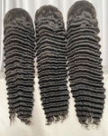 Wholesale Brazilian 13x6 Human Hair Transparent Lace Front Wig for Black Women Deep Wave 13*4 Swiss Lace Frontal Wigs