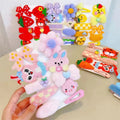 Cartoon Cute Animal Plush Hairclip Set Sweet Girls Mix Hairpin Knitting Hairgrips Accessories for Baby Kids