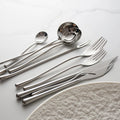 Modern 304 Stainless Steel Cutlery Set Luxury Wedding Catering Flatware Supply Boutique Hotel Dining Tableware Bulk