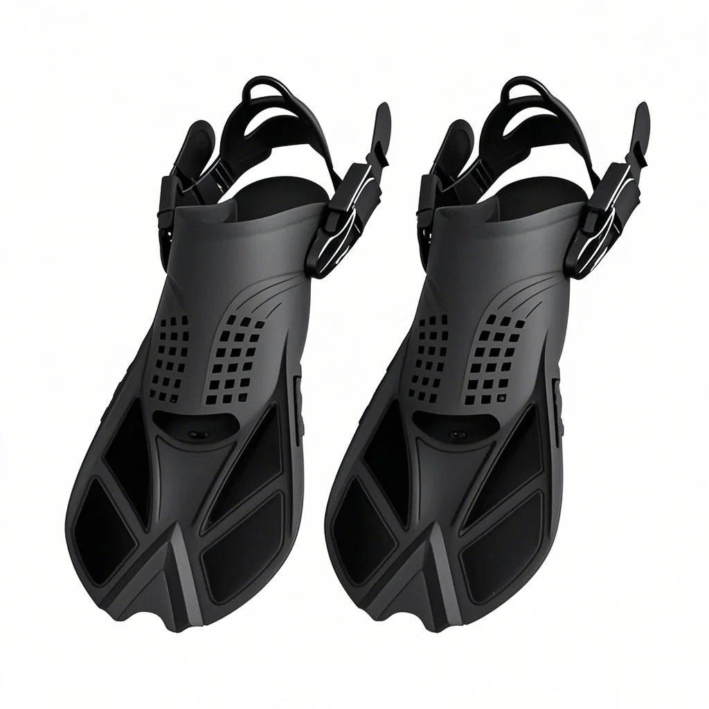 Aloma Customizable Logo Adult Lightweight Swim Training Fins Professional TPR Heel Snorkeling Diving Silicone Rubber Material
