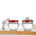 Small 75ml Clear Empty Glass Jar Virgin Coconut Oil Bottle for Honey Bird Nest Packaging for Cookies and Jelly