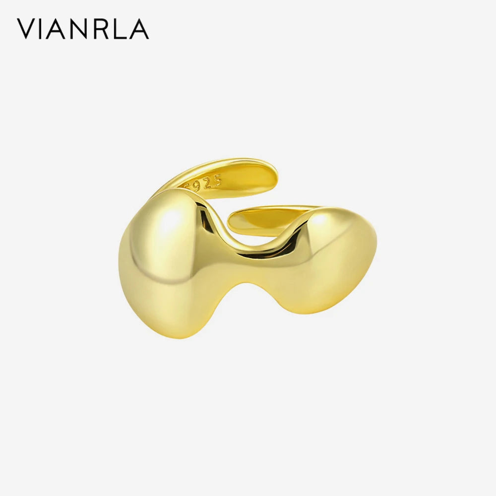 VIANRLA 925 Sterling Silver Ring Chunky Ring Support Drop Shipping Daily Jewelry