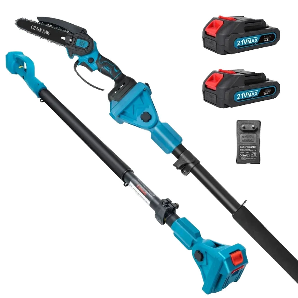 High-quality 21V Portable Cordless Wood Chainsaw Telescopic Electric High-branch Saw