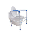 MSMT 6-Step Adjustable Steel Bathroom Toilet Safety Rail for Elderly 300lbs Capacity 300lbs Capacity 6-Step Bathroom Furniture