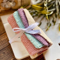 Y-F Custom Logo Nordic Knit Reusable Kitchen Cotton Fabric Dishcloth Washcloth Eco-friendly Daily Dish Towels for Cleaning