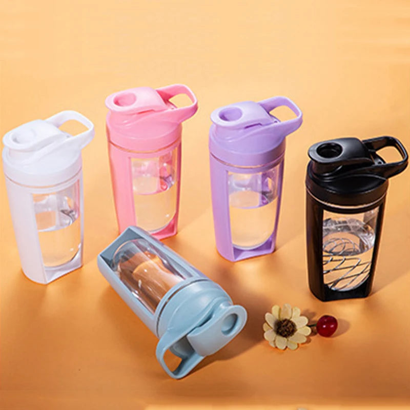 2024 New Arrival Double Wall GYM Plastic Protein Shaker Bottle With Round Base
