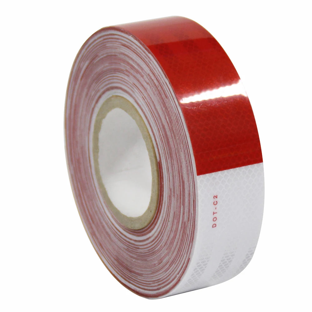 DOT-C2 Reflective PET Material Sticker Film 2"x150' Truck Trailers Reflective Tape DOT Compliant