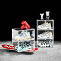 Customize Acrylic clear Plastic Stackable Organizer Shoes Organizer