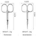 Best Russian Stainless Steel Manicure Scissors with Steel Handle Sharp Curved Cutting Surface for Beautiful Nails