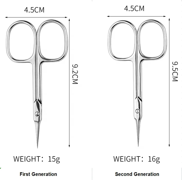 Best Russian Stainless Steel Manicure Scissors with Steel Handle Sharp Curved Cutting Surface for Beautiful Nails