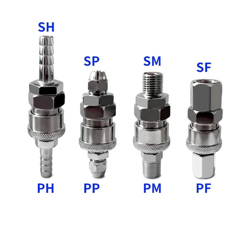 C Type Pneumatic Quick Connector 1/4" 3/8" 1/2" BSP Male-Female Air Line Hose Quick Release Joiner Parts with OEM Support