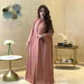2026 New Dubai Elegant Luxury Abaya Sequins Rhinestone Long Islamic Modest Dress for Muslim Women Eid Ramadan Factory Wholesale