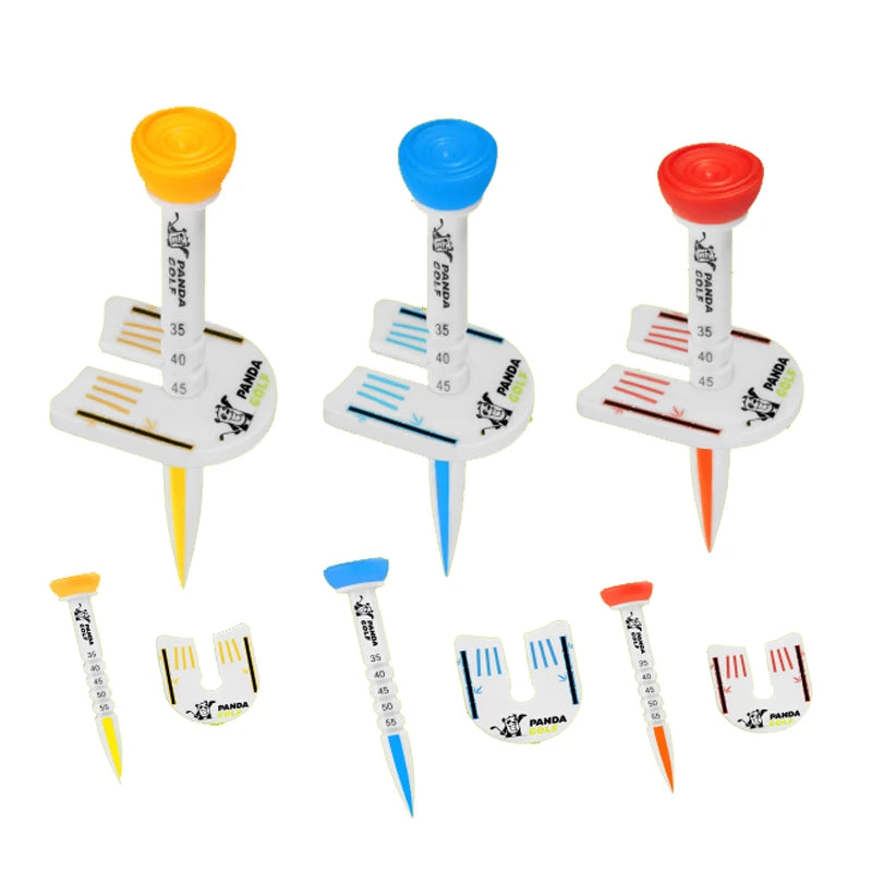 2023 Hot Selling New Model 35-55mm Silicone Reinforced Plastic Golf Tees Alignment Tool Durable Height Adjustability Aim