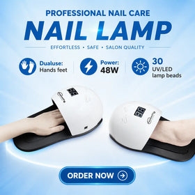 48W Professional Portable Nail Curing Machine UV LED Fast Drying Nail Lamp for Hands and Feet