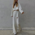 Sweatsuit Set Jogger Tracksuit Custom logo Outfits for Ladies Wholesale Women 2 Piece Sweatshirt and Sweatpants Set Woman