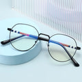 New Design Optical Round Metal Eyeglasses Frames Anti Blue Glasses for All Face Computer Blocking Ray Photogray Photochromic