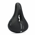 Big Comfortable Bike Seat Bicycle Saddle PU Leather Steel Rail Shockproof with Memory Foam Pad for Road & MTB Bikes