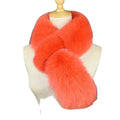 MWFur Winter Street Lady Girl Street Fashion Women Full Fur Scarves Collar Winter Season Thick Fox Fur Scarf for Women