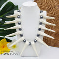 Hawaiian Jewelry Wholesale Acrylic Horn Big Pearl Chunky Necklace