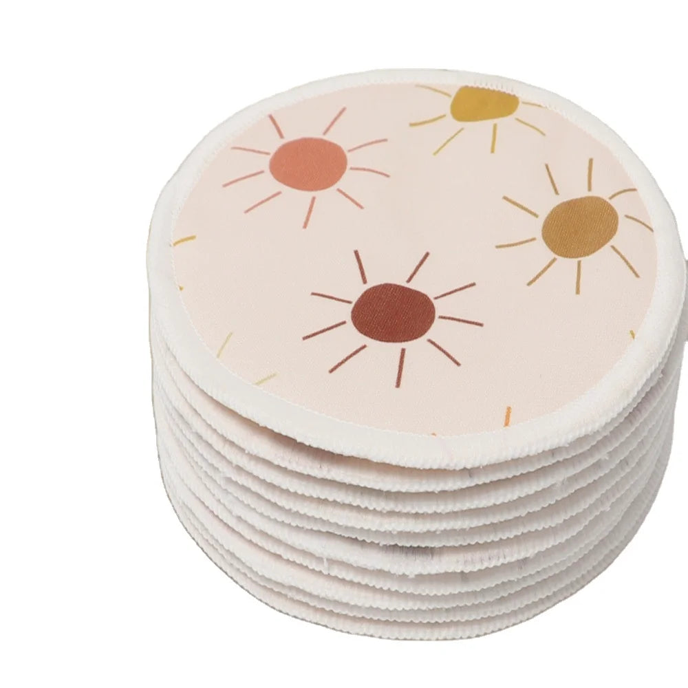 Organic Bamboo Breastfeeding Pads Reusable Leakproof Absorbent Breathable Certified CPSIA Flat Round Styles for Maternity Care