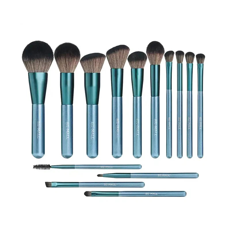 2025 Hot Sale 14pcs Starry Sky Blue Can Be Customized Wholesale Makeup Brush Set Makeup Beauty Tool Makeup Brushes