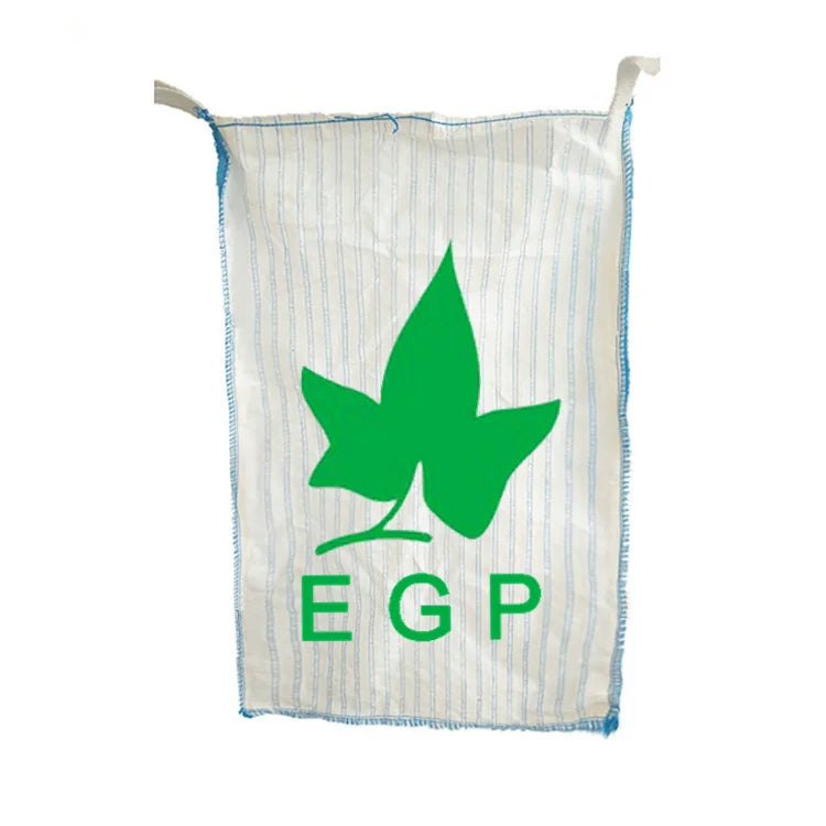 EGP Yantai Supplier 100% pp Jumbo Bag Stand FIBC 1m3 Bags 1000kg Bulk Bag Dimension