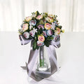 O-X0115 Artificial Silk Flowers Peony Bouquets Bridal Roses Poenies Blossom Flowers Bunches for Wedding Home Decoration