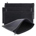 6x11 Inch Leather Security Deposit Bags Utility Zipper Bags for Cash MoneyCheck WalletCosmeticsTools