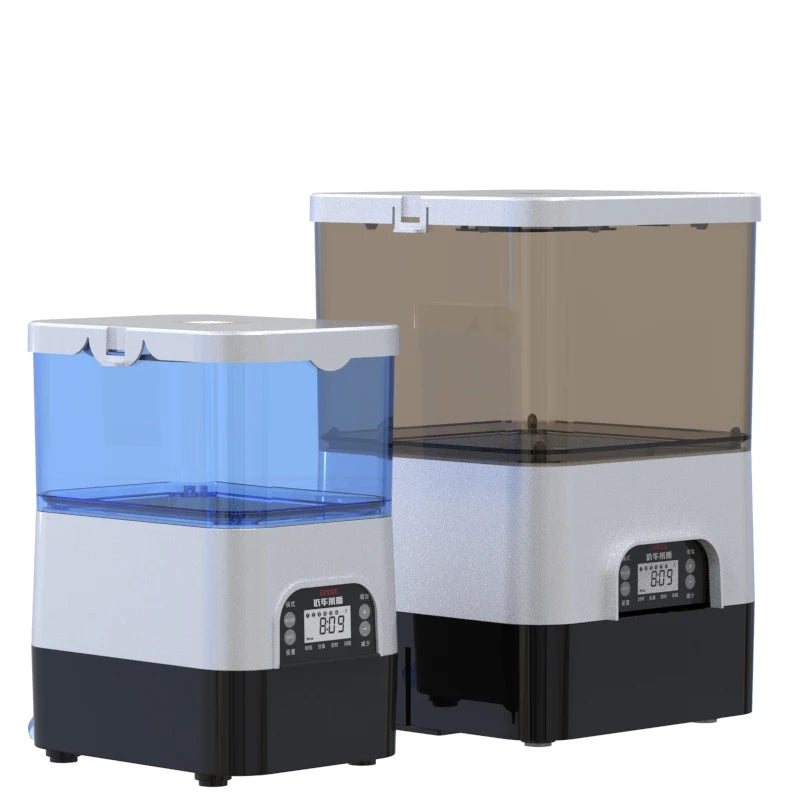 EV615B Large Automatic Fish Feeder Timed and Battery-Powered for Koi Made of Durable Plastic
