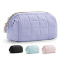 Wholesale Puffy Padded Makeup Bags Travel Toiletry Bag for Women Organizer Case Travel Essentials Cosmetic Bag