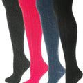 WInter Sock Woollen Knitting Knee High Round Neck Boot Women Socks